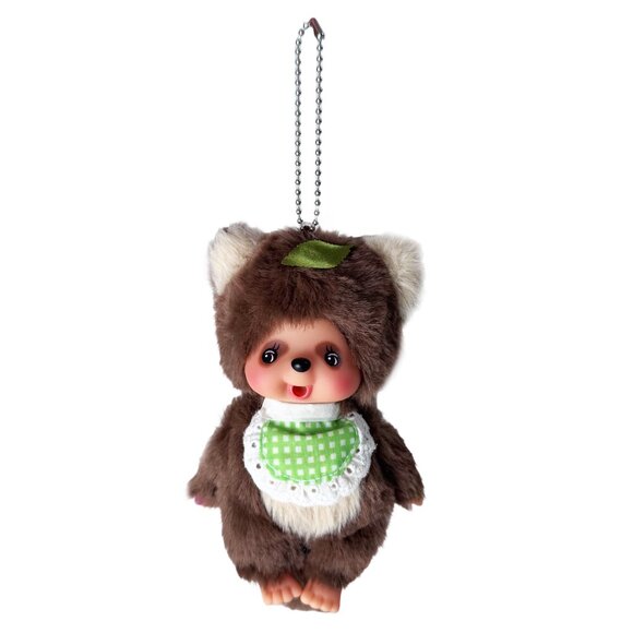 Sekiguchi Handbags - NEW Monchhichi Baby Tanutanu Raccoon Plush Mascot Keychain